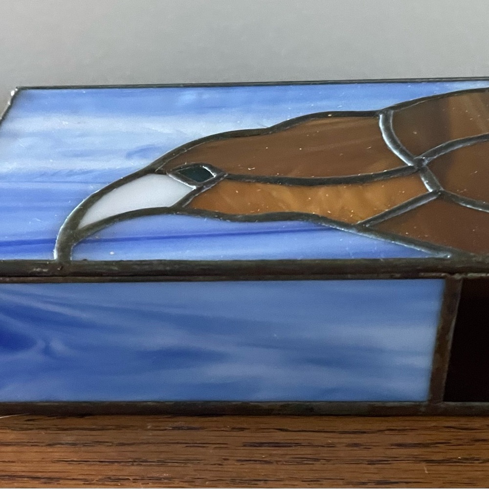 Stained Glass Box with hinged lid - Picture 8 of 12
